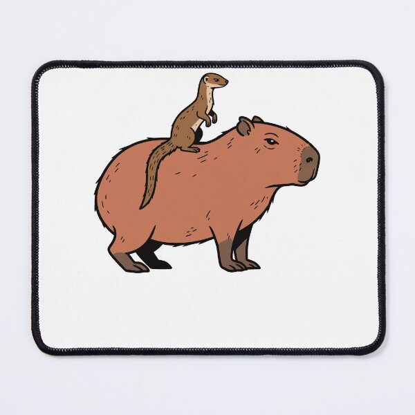 Item preview, Cute Capybara and Mongoose Animal Friendship designed and sold by k3rstman1.