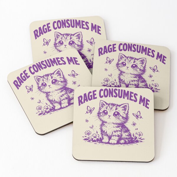 Item preview, Rage-Consumes Me-Cat Flower-Cute Kitty-Cat Meme designed and sold by jolihanot.