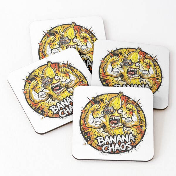 Item preview, Banana Chaos Wild Yellow Beast Sticker designed and sold by Imaginarium of Chaos falcon88 .
