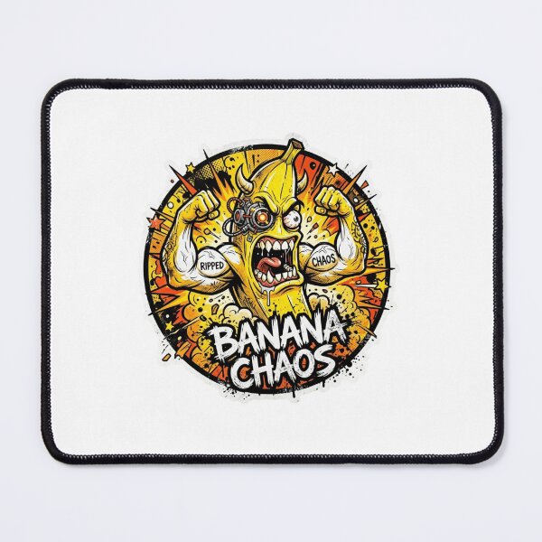 Item preview, Banana Chaos Wild Yellow Beast Sticker designed and sold by Imaginarium of Chaos falcon88 .