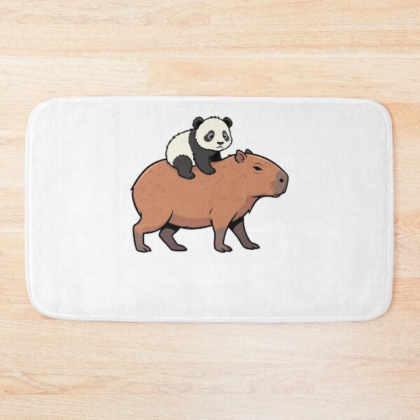 Item preview, Cute Panda Cub Riding Capybara Cartoon designed and sold by k3rstman1.