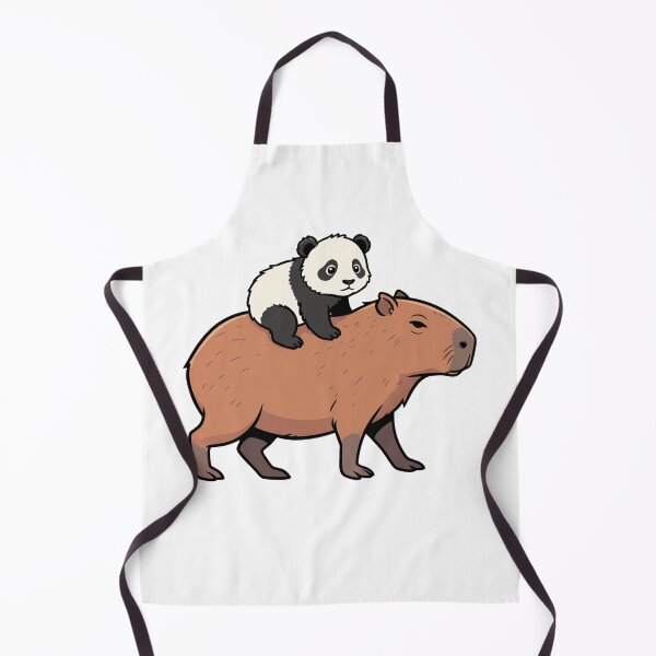 Item preview, Cute Panda Cub Riding Capybara Cartoon designed and sold by k3rstman1.