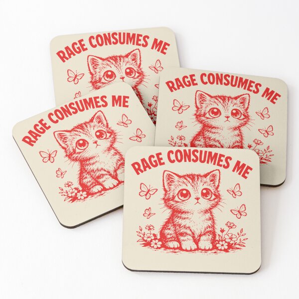 Item preview, Rage-Consumes Me-Cat Flower-Cute Kitty-Cat Meme designed and sold by jolihanot.