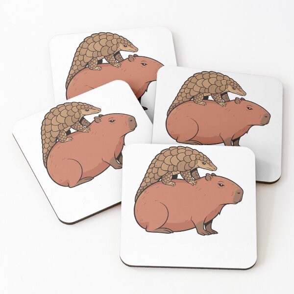 Item preview, Cute Capybara and Pangolin Animal Duo designed and sold by k3rstman1.