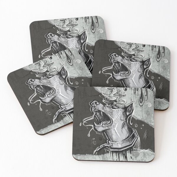 Item preview, Mad Demonic Doberman - Street Art Sketch - Barghest designed and sold by STYR-A.