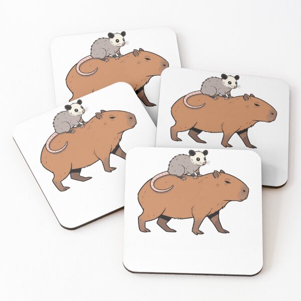 Item preview, Cute Capybara and Opossum Animal Friends designed and sold by k3rstman1.