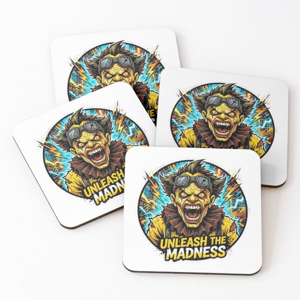 Item preview, Unleash The Madness Turbo Clown Monster Sticker designed and sold by Imaginarium of Chaos falcon88 .