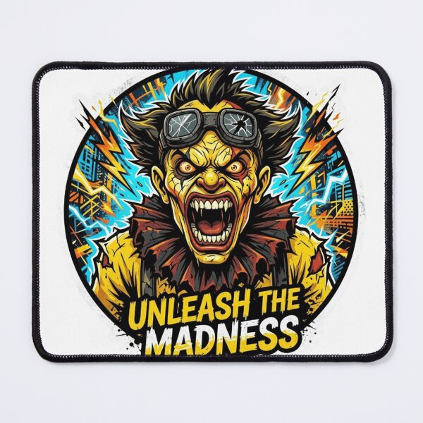 Item preview, Unleash The Madness Turbo Clown Monster Sticker designed and sold by Imaginarium of Chaos falcon88 .