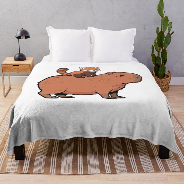 Item preview, Cute Red Panda Riding Capybara Animal Friends designed and sold by k3rstman1.