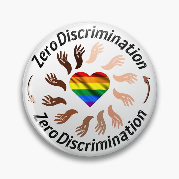 Item preview, Zero Discrimination LGBT Flag BLM designed and sold by ReuvenStore.