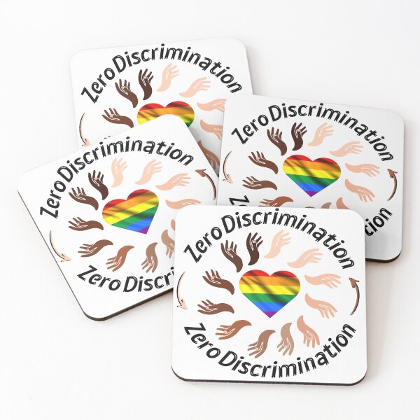 Item preview, Zero Discrimination LGBT Flag BLM designed and sold by ReuvenStore.