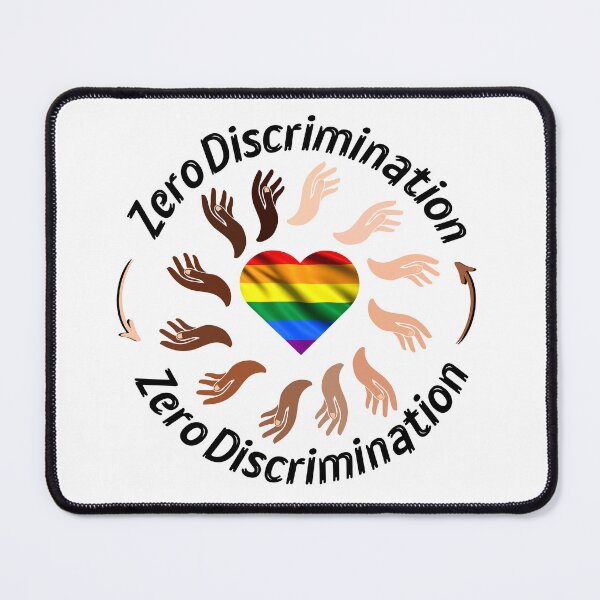 Item preview, Zero Discrimination LGBT Flag BLM designed and sold by ReuvenStore.