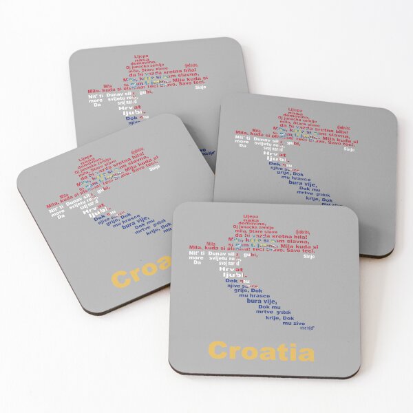 Item preview, Croatia Heritage: National Anthem, Map & Flag Artistic Design designed and sold by JR78.