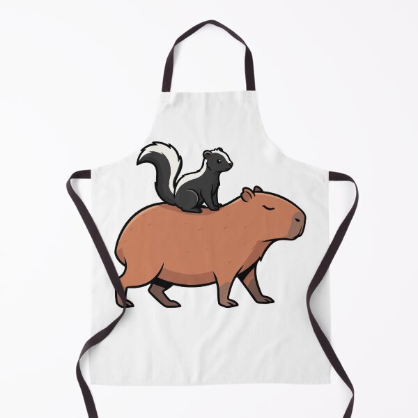 Item preview, Cute Capybara and Skunk Cartoon Animal Friendship designed and sold by k3rstman1.