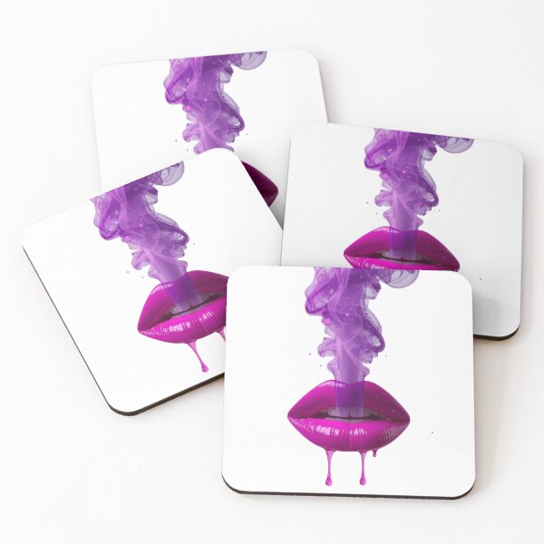 Item preview, Ablaze Neon Kiss - Glowing Glass Art & Smoke Aesthetic designed and sold by LoveIsPoison.