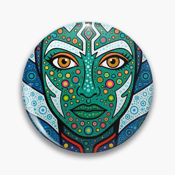 Item preview, Ahsoka Tano — Star Wars Dotwork Pop Art | Pointillist Cosmic Portrait designed and sold by  Ojo de Lilith.