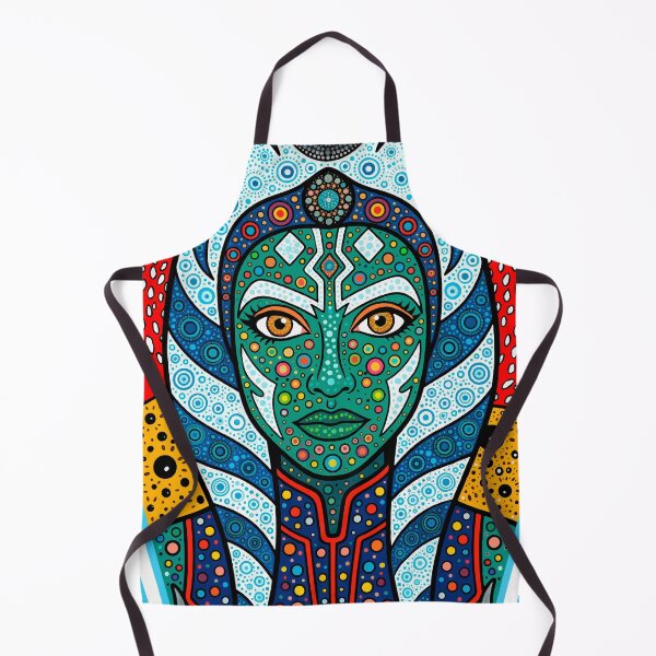 Item preview, Ahsoka Tano — Star Wars Dotwork Pop Art | Pointillist Cosmic Portrait designed and sold by Ojo de Lilith.