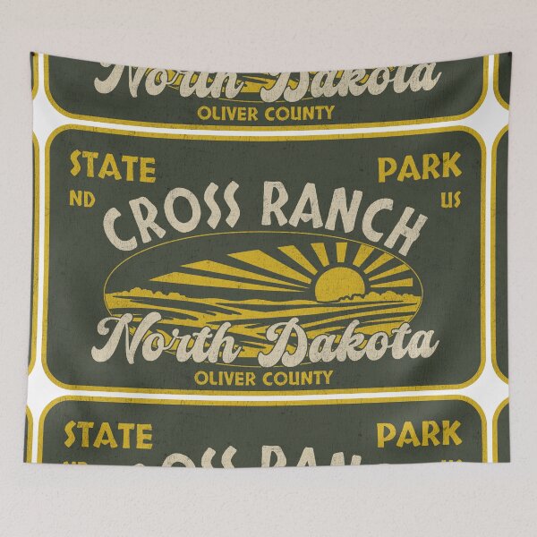 Item preview, Cross Ranch State Park, Oliver County, North Dakota, badge design designed and sold by Wanderful-roads.