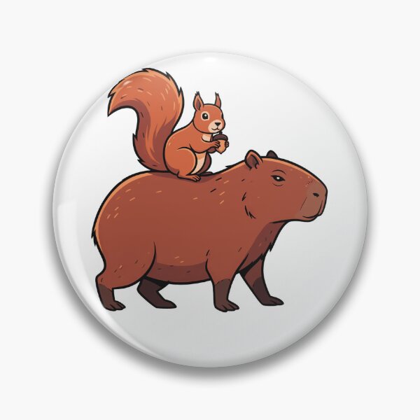 Item preview, Cute Capybara and Squirrel Animal Friendship designed and sold by k3rstman1.