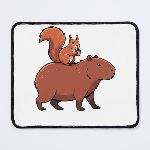 Item preview, Cute Capybara and Squirrel Animal Friendship designed and sold by k3rstman1.