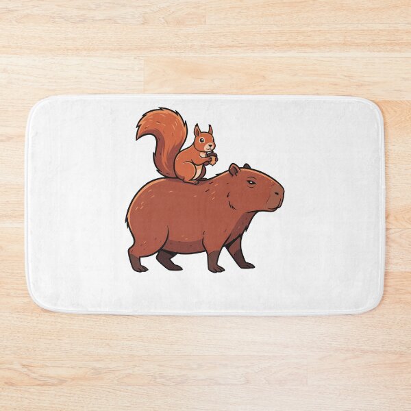 Item preview, Cute Capybara and Squirrel Animal Friendship designed and sold by k3rstman1.