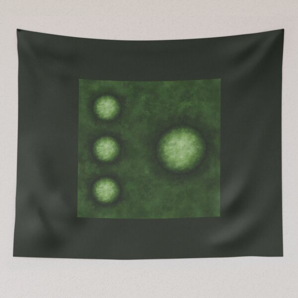 Item preview, Parade of planets on a green cloudy background designed and sold by Cherevan.