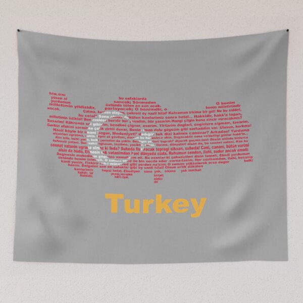Item preview, Turkey Heritage: National Anthem, Map & Flag Artistic Design designed and sold by JR78.