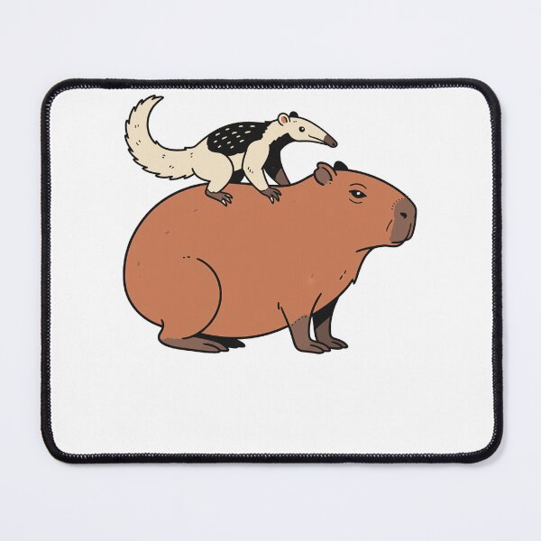 Item preview, Cute Tamandua Riding Capybara South American Animals designed and sold by k3rstman1.