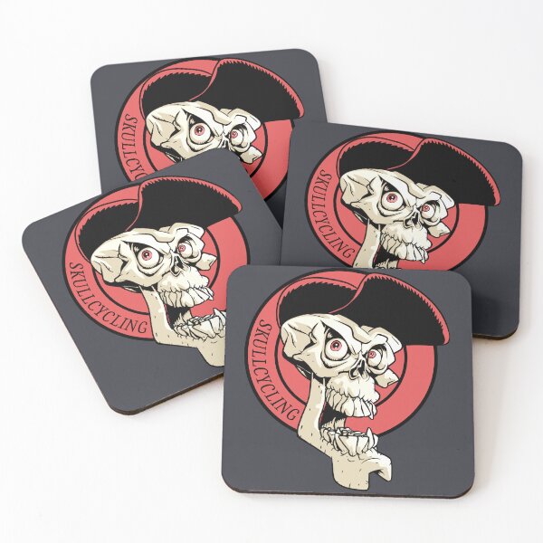 Item preview, Laughing cyclist's skull designed and sold by TomiAx.