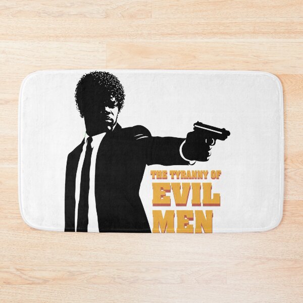 Item preview, The Tyranny of Evil Men Shirt – Pulp Fiction Style Quote Tee – Vintage Movie Typography Graphic – Retro Bold Statement T-Shirt designed and sold by DiamondSkyShirt.