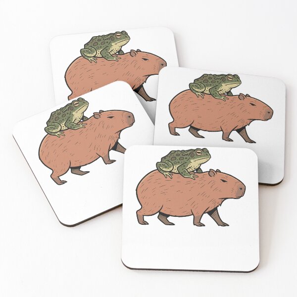 Item preview, Chill Capybara and Toad Nature Animal Friendship designed and sold by k3rstman1.
