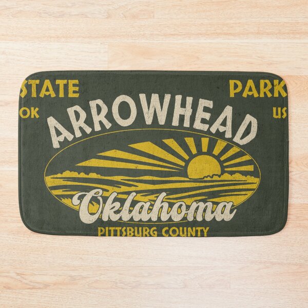 Item preview, Arrowhead State Park, Pittsburg County, Oklahoma, badge design designed and sold by Wanderful-roads.