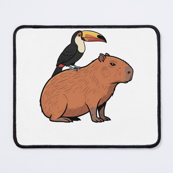 Item preview, Cute Capybara and Toucan Tropical Jungle Duo designed and sold by k3rstman1.
