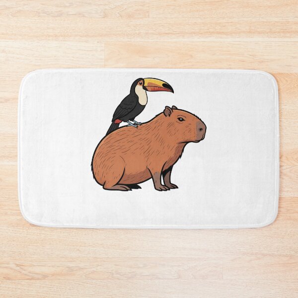 Item preview, Cute Capybara and Toucan Tropical Jungle Duo designed and sold by k3rstman1.