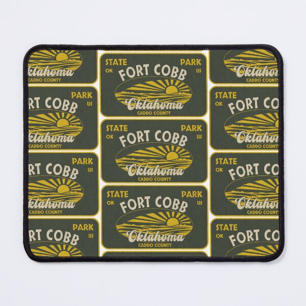Item preview, Fort Cobb State Park, Caddo County, Oklahoma, badge design designed and sold by Wanderful-roads.