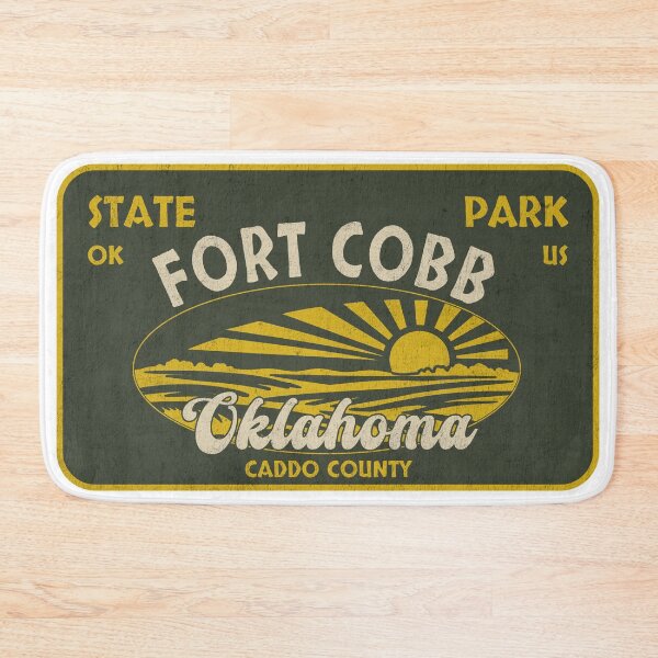 Item preview, Fort Cobb State Park, Caddo County, Oklahoma, badge design designed and sold by Wanderful-roads.