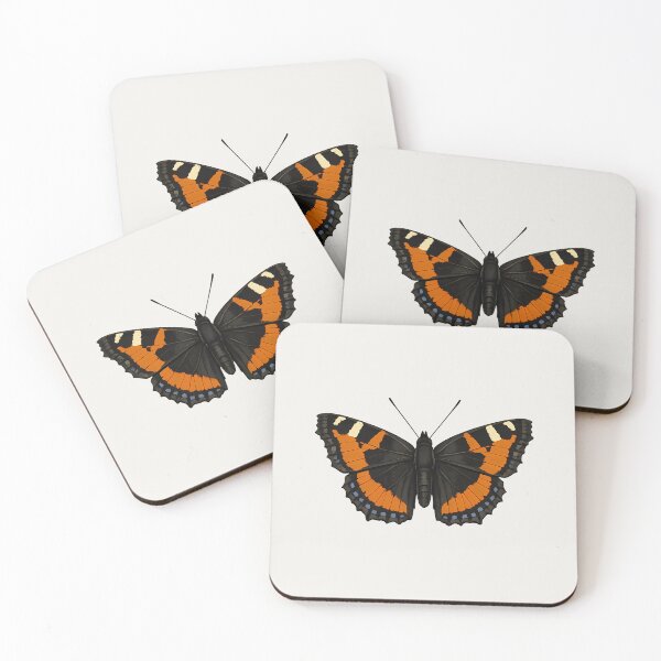 Item preview, Milbert’s Tortoiseshell Butterfly – Minimalist Nature Illustration designed and sold by Ombrya.