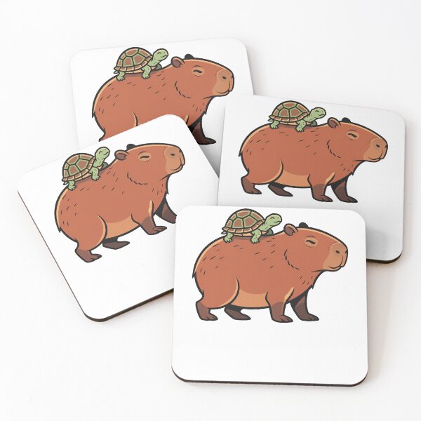 Item preview, Cute Capybara and Turtle Best Friends designed and sold by k3rstman1.
