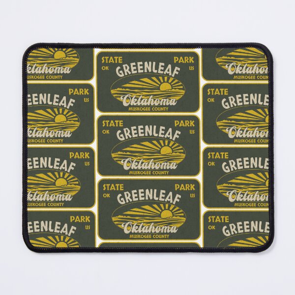 Item preview, Greenleaf State Park, Muskogee County, Oklahoma, badge design designed and sold by Wanderful-roads.