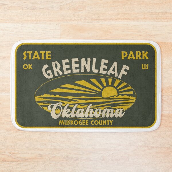 Item preview, Greenleaf State Park, Muskogee County, Oklahoma, badge design designed and sold by Wanderful-roads.