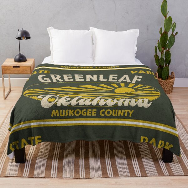 Item preview, Greenleaf State Park, Muskogee County, Oklahoma, badge design designed and sold by Wanderful-roads.