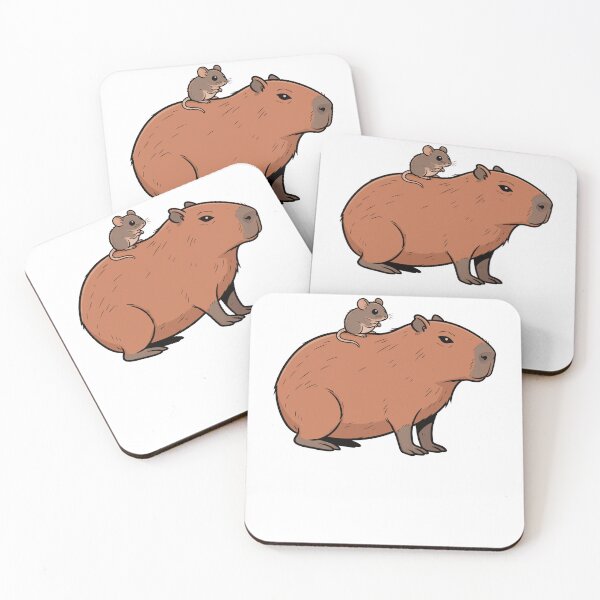 Item preview, Cute Capybara and Vole Rodent Friendship Scene designed and sold by k3rstman1.