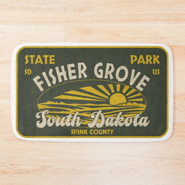 Item preview, Fisher Grove State Park, Spink County, South Dakota, badge design designed and sold by Wanderful-roads.