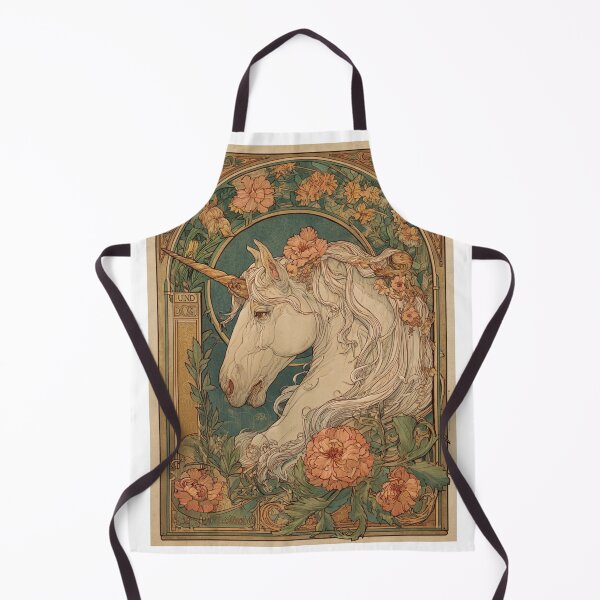 Item preview, Art nouveau Unicorn Card designed and sold by MendaciousMina.