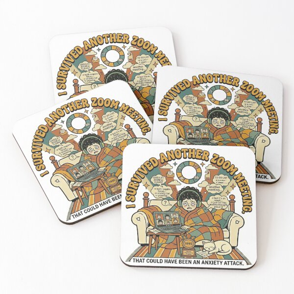 Item preview,  I Survived Another Zoom Meeting Home Office Humor designed and sold by Rex Vox.