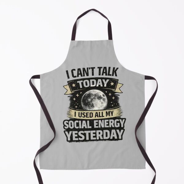 Item preview, I Can’t Talk Today Shirt – Introvert Social Battery Low Moon T-Shirt designed and sold by sumodesign.