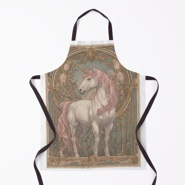 Item preview, Art nouveau Unicorn Card designed and sold by MendaciousMina.