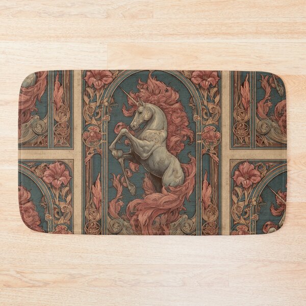 Item preview, Art nouveau Unicorn Card designed and sold by MendaciousMina.
