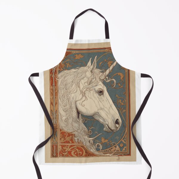 Item preview, Art nouveau Unicorn Card designed and sold by MendaciousMina.