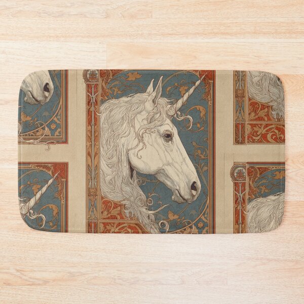 Item preview, Art nouveau Unicorn Card designed and sold by MendaciousMina.